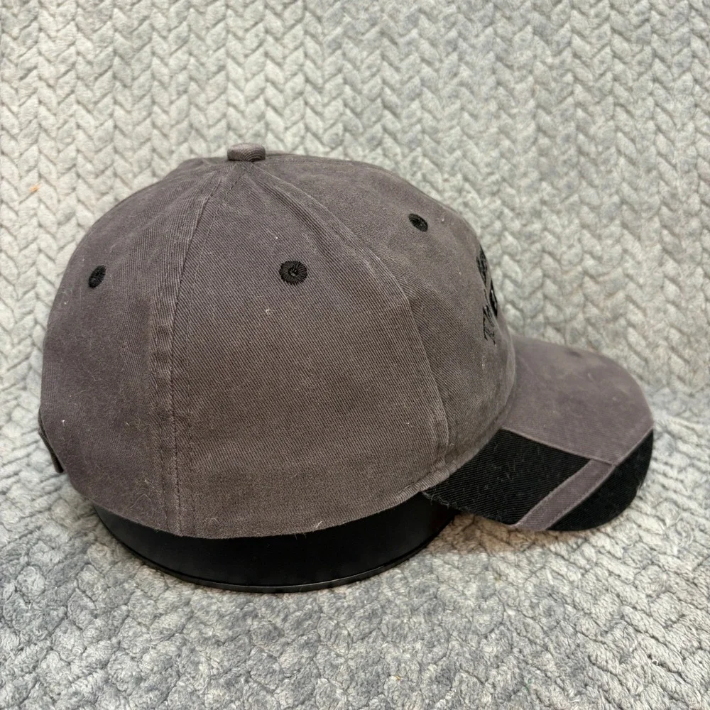 The Beau Classic 2014 Baseball Cap Gray Black Adjustable Strap Hat OSFM